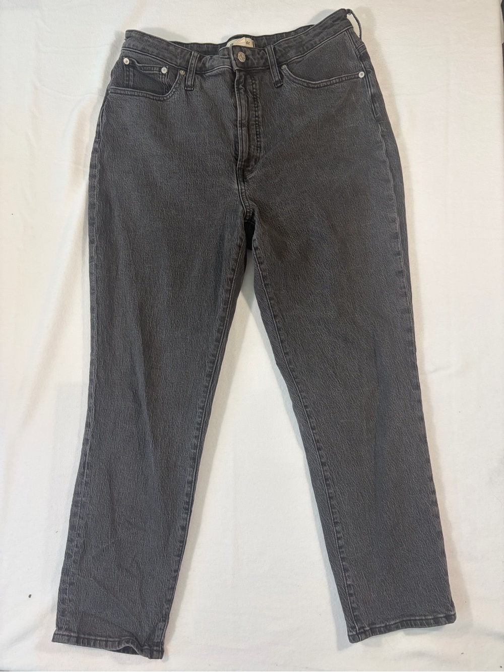 Madewell High-Rise Straight Leg black Jeans